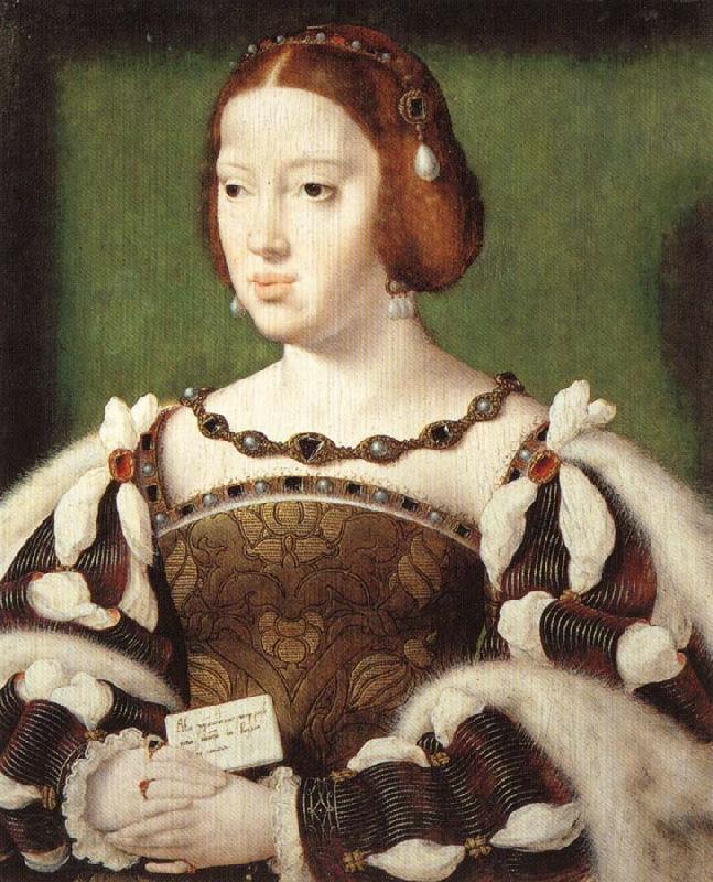 Joos van cleve Portrait of Eleonora, Queen of France